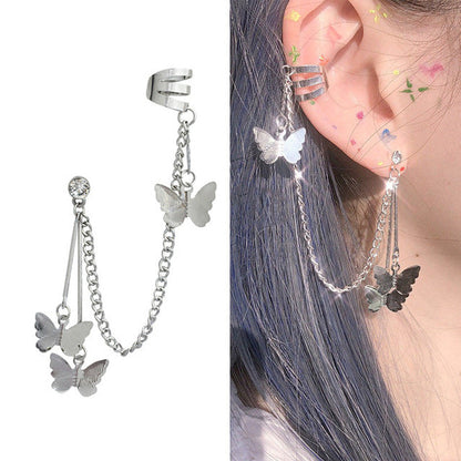 1PC New Fashion Gold Color Moon Star Clip Earrings Ear Cuff