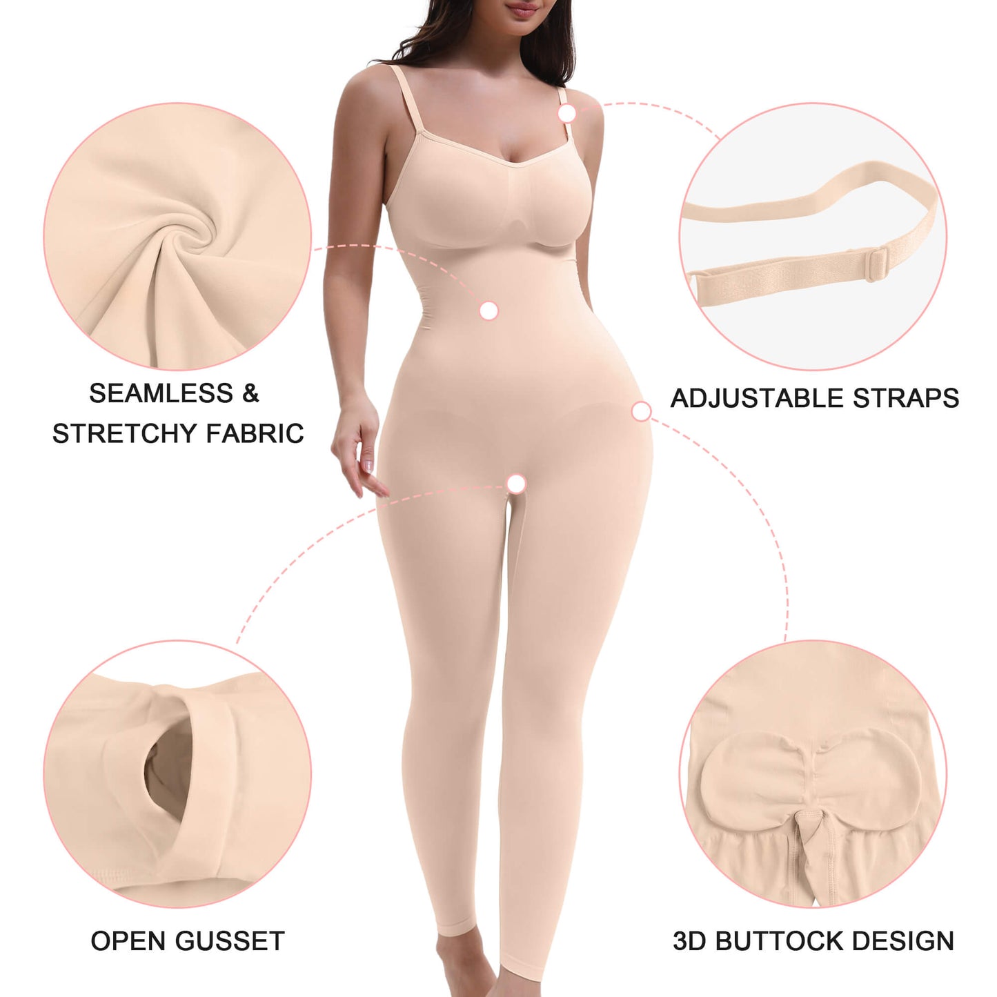 3-in-1 Seamless Full Body Compression Legging Bodysuit
