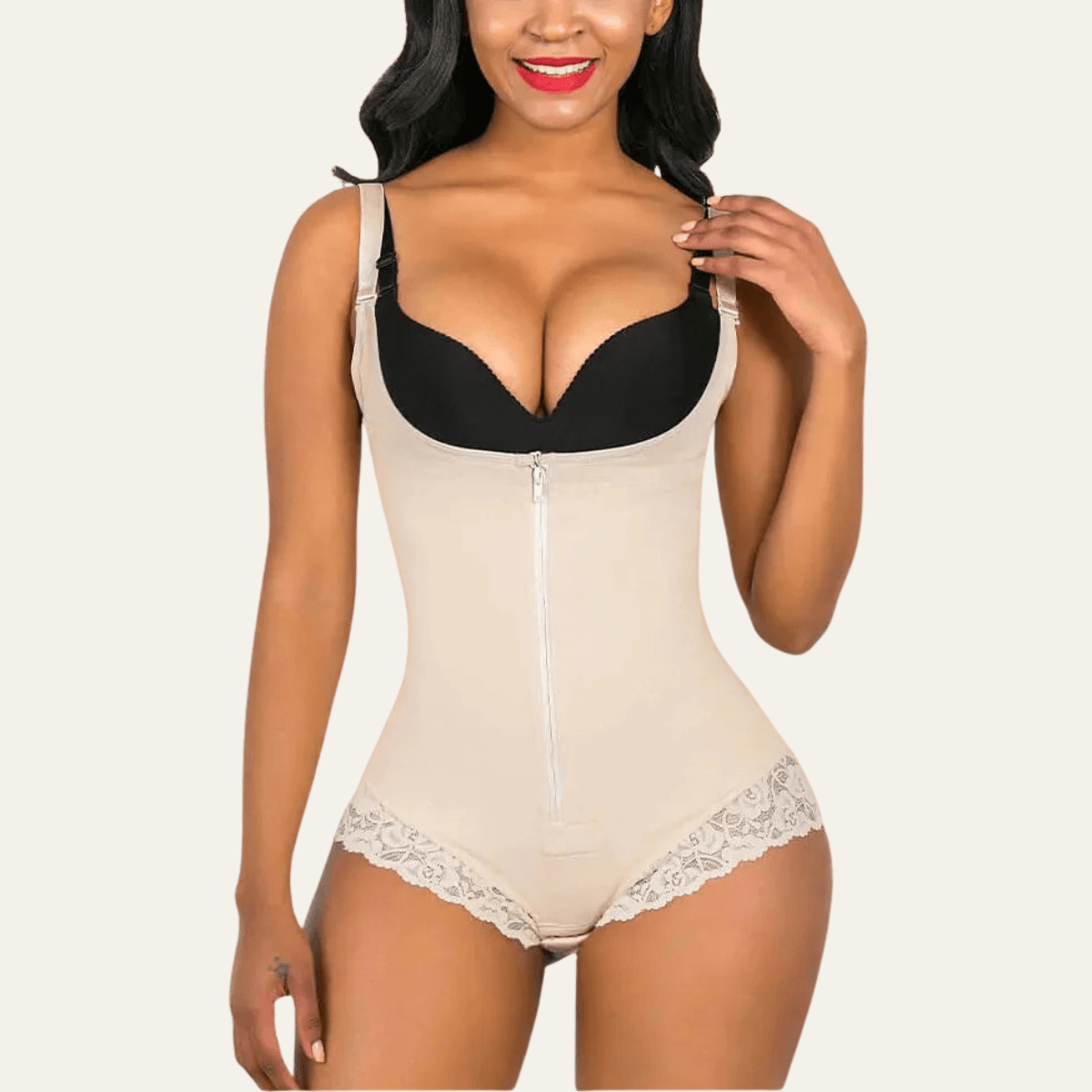 Colombian Firm Tummy Control Faja with Zip & Hooks