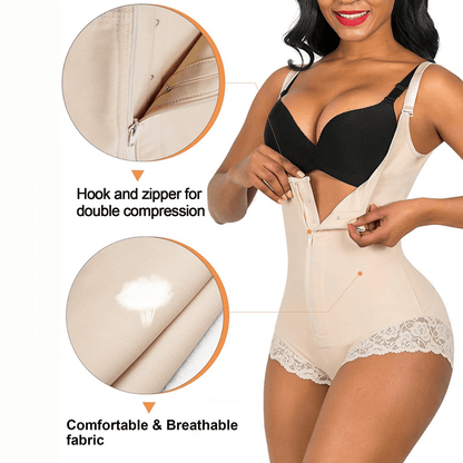 Colombian Firm Tummy Control Faja with Zip & Hooks