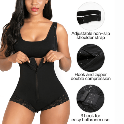 Colombian Firm Tummy Control Faja with Zip & Hooks